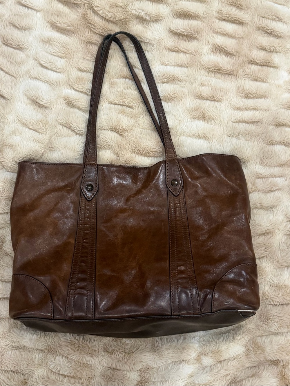 Frye Brown Leather Tote Bag